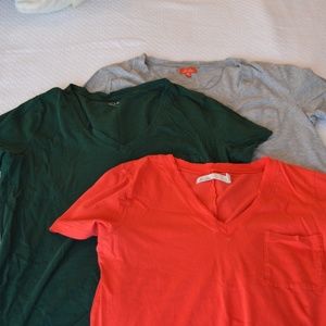 Madewell v-neck tee shirt bundle